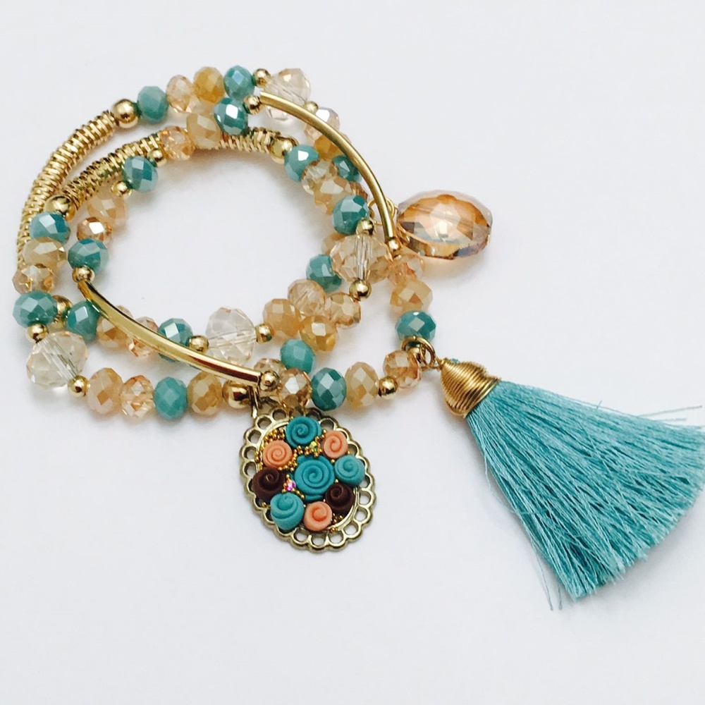 Women's Bracelets Plated in14 K Gold. NEW!